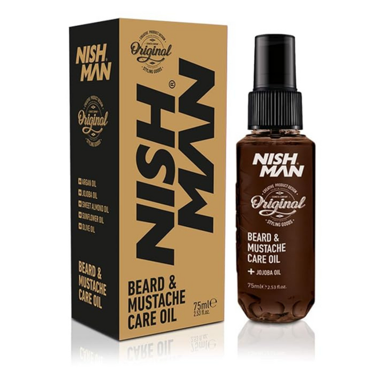 NishMan Aceite para el Cuidado de Barba y Bigote 75ml