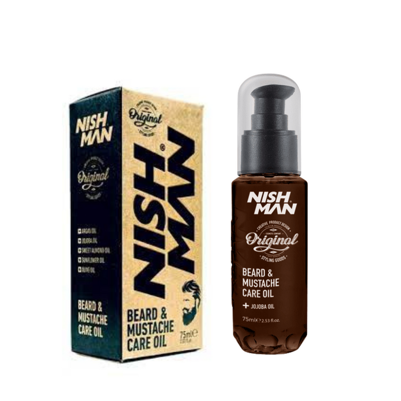 NishMan Aceite para el Cuidado de Barba y Bigote 75ml
