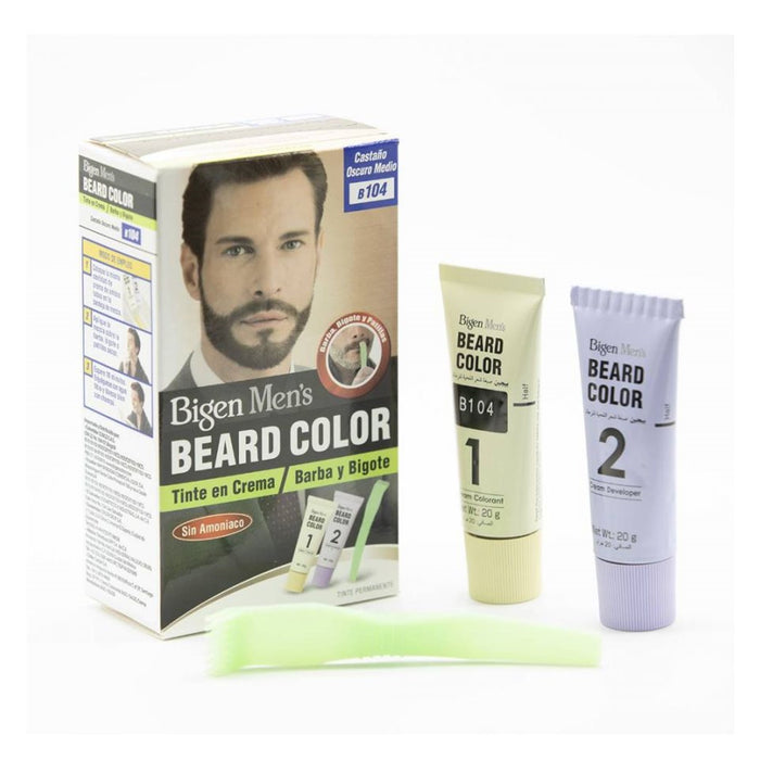 Tinte Para Barba Beard Color #B104 Castaño Oscuro Medio