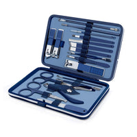 Set De Manicura Y Pedicura Profesional Set De 18 Piezas AZUL