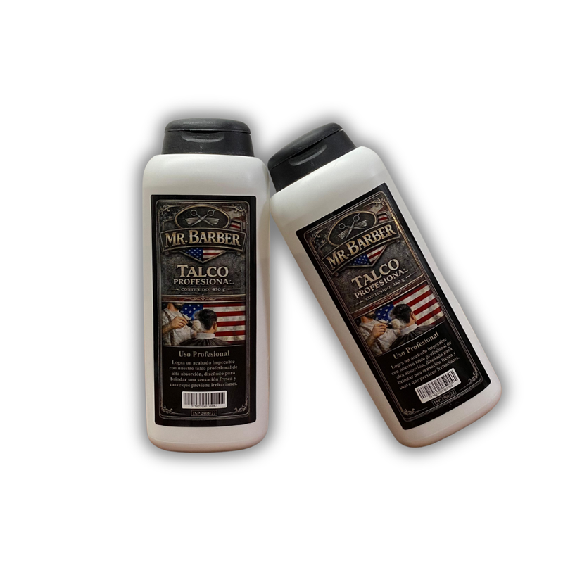 Talco Perfumado MR. BARBER 450g Para Caballero