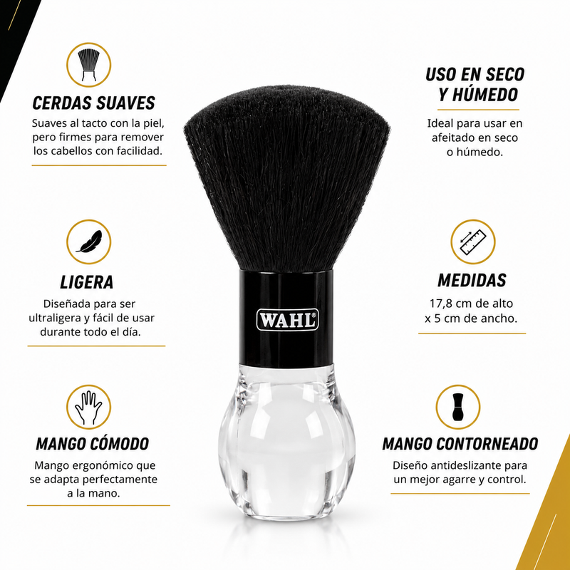 Cepillo Saca Pelos Wahl para Barbería Profesional