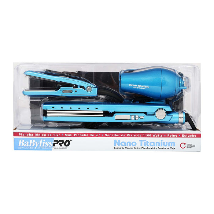 Kit Viaje Babyliss Pro Plancha Alisadora 2091 Secador de Pelo