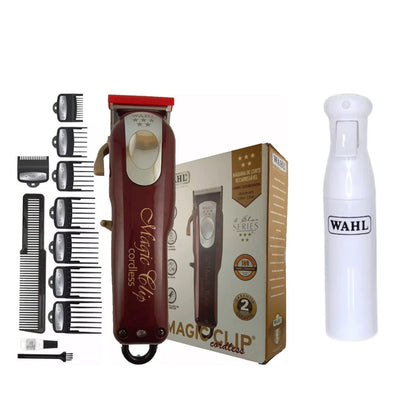 Cortadora Pelo Wahl Magic Clip Cordless + Rociador wahl