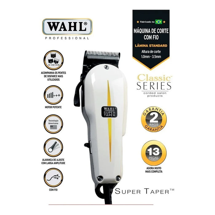 Maquina Cortadora De Pelo Wahl Super Taper Profesional 220v