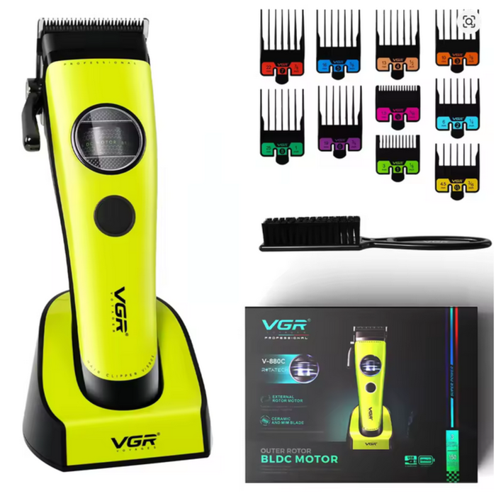 Máquina Cortar Pelo VGR880C Cerámica Motor Rotatech Verde