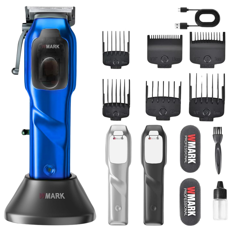 Wmark® Clipper NG-9003 Blue Cortadora Inalámbrico con Motor Magnético