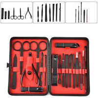 Set De Manicura Y Pedicura Profesional Set De 18 Piezas NEGRO