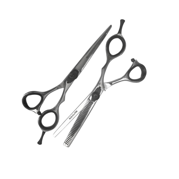 Set Tijeras de barbero acero japonés BaBylissPRO 6" Filo Navaja