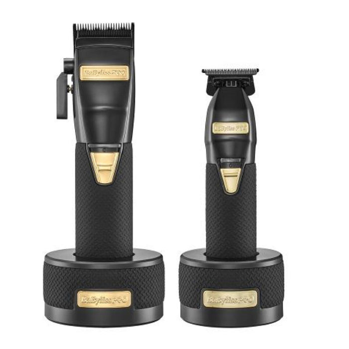 Combo Cortadora, Patillera Y Base Babyliss Pro Limited FXBoost Black