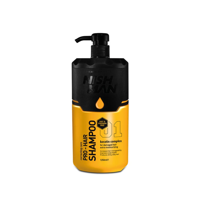 Nishman Shampoo Pro Cabello Complejo de Queratina 1250ml.