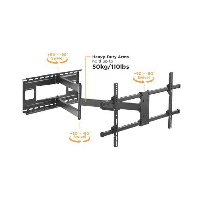 Soporte de tv brazo extralargo Para pantalla de 43"-80" de hasta 50 kg