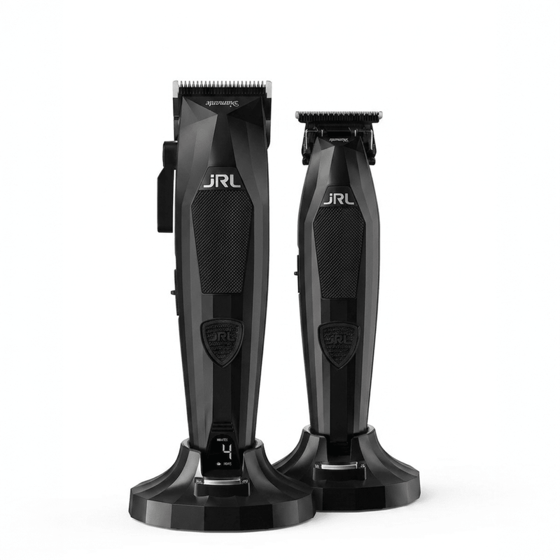Set JRL Diamante Clipper + Trimmer Negro 8200 RPM