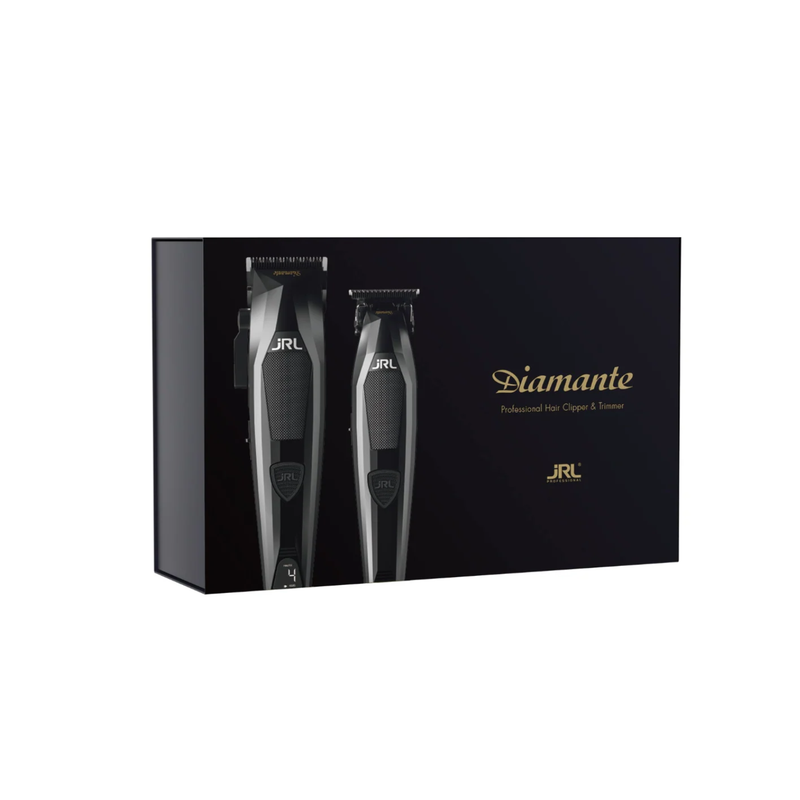 Set JRL Diamante Clipper + Trimmer Negro 8200 RPM