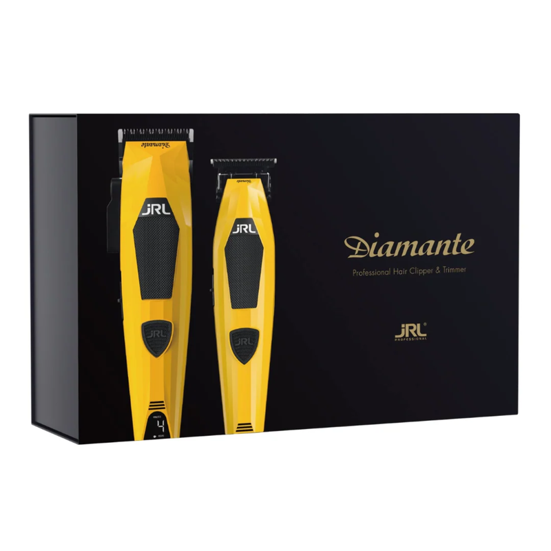 Set JRL Diamante Clipper + Trimmer Amarillo 8200 RPM