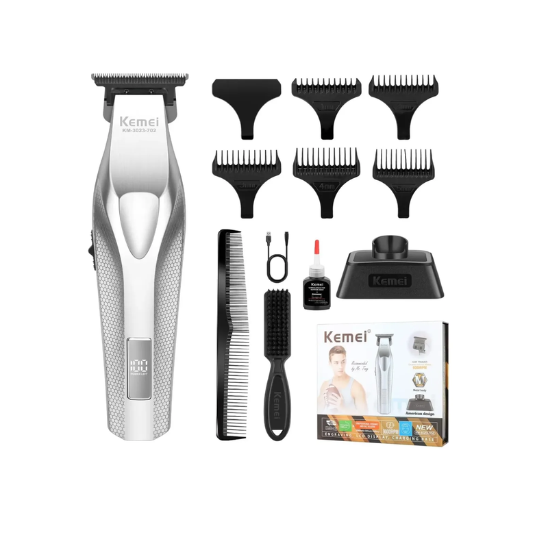Máquina Trimmer Kemei KM-3023-702 Profesional Inalámbrica