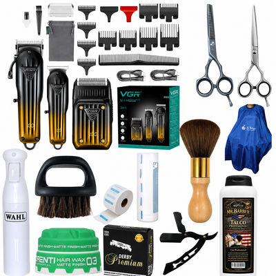 Combo Barbería VGR Profesional Todo en Uno – Kit Completo de Inicio