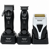Combo Barbería Kemei S3 KM1386 + KM1385 + Shaver KM3383