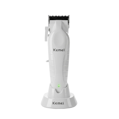 Máquina Cortapelo Kemei KM-2296 Inalámbrica Blanca