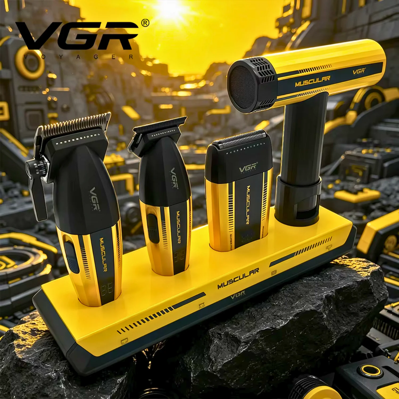 VGR Combo Muscular V-285 S4 Barbería 4 en 1 9000 RPM