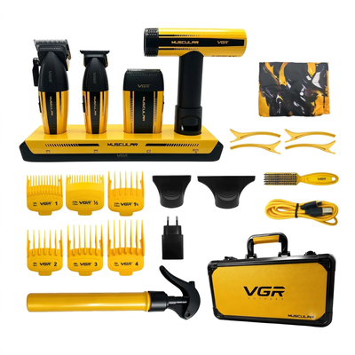 VGR Combo Muscular V-285 S4 Barbería 4 en 1 9000 RPM