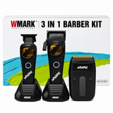 Kit de Barbería WMARK NG-1613 3 en 1 Negro Profesional