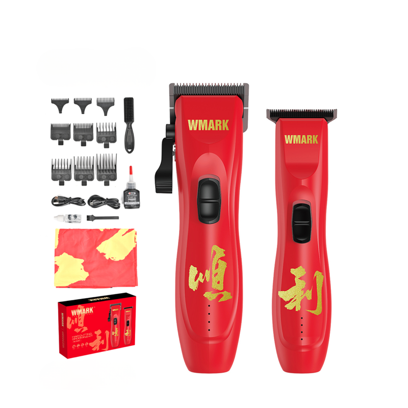 Kit Barbería WMARK NG-7604 Cortapelo y Trimmer 8000 RPM