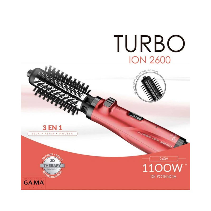 Cepillo Secador Y Voluminizador Turbo ION 2600 3 EN 1 GAMA