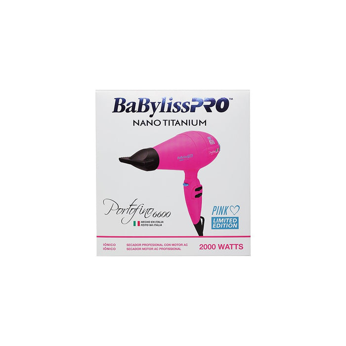 Secador de Pelo Portofino 2000w Babyliss Pro Pink Glow