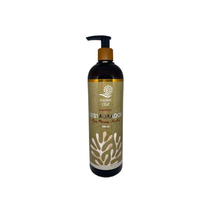 Marina Vital Shampoo Restaurador Keratina Sin Sal 500 ml