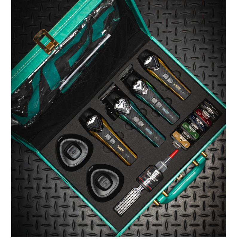 Kit Profesional VGR V-883 S2 Clipper y Trimmer 2 en 1 de 9.000 a 11.000 RPM