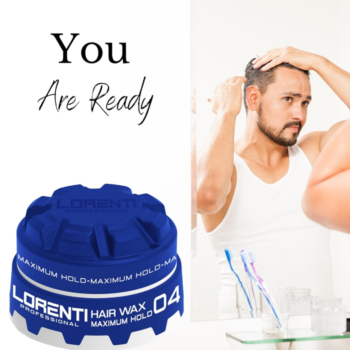 Lorenti cera para Cabello 04 Fijacion Fuerte 150ML