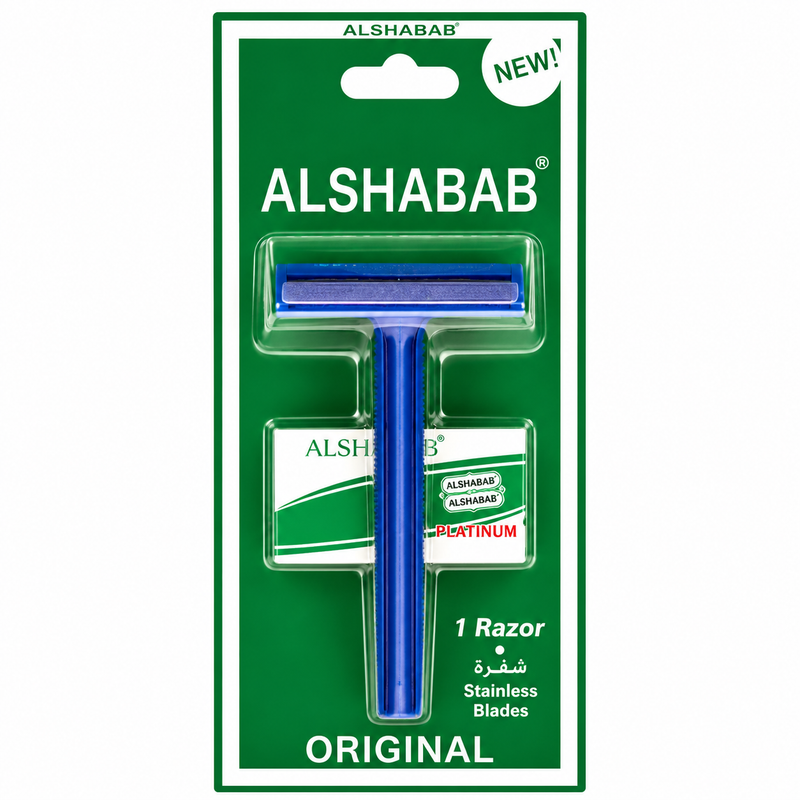 Navaja de Afeitar Clásica Plástica Doble Filo Blue