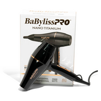 Secador de pelo BaBylissPRO Nano Titanium Gold Black B6176