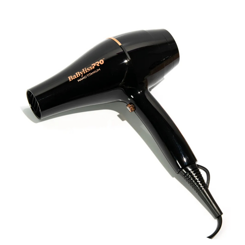 Secador de pelo BaBylissPRO Nano Titanium Gold Black B6176