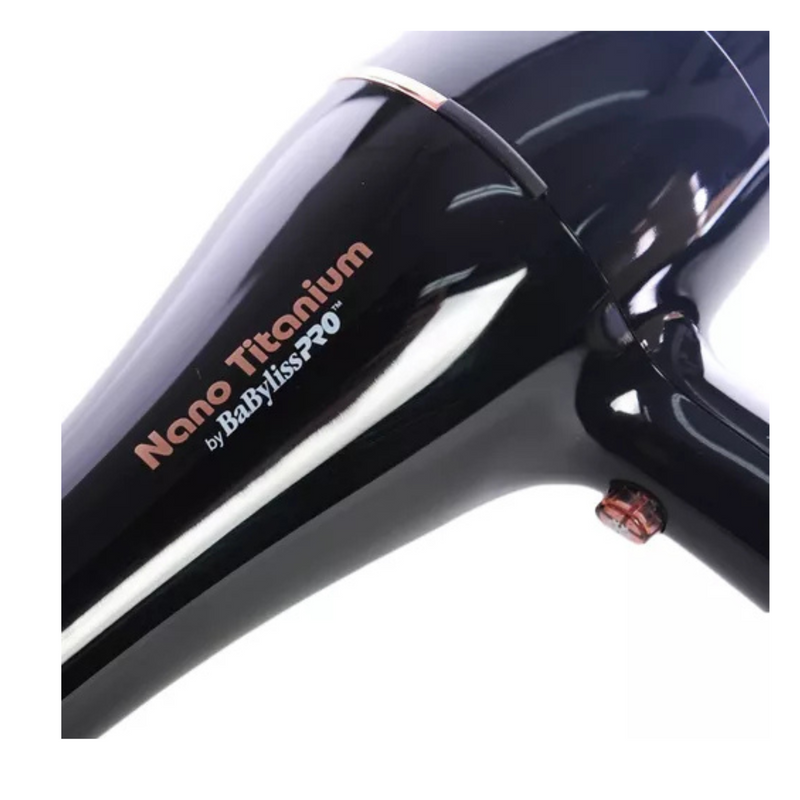 Secador de pelo BaBylissPRO Nano Titanium Gold Black B6176