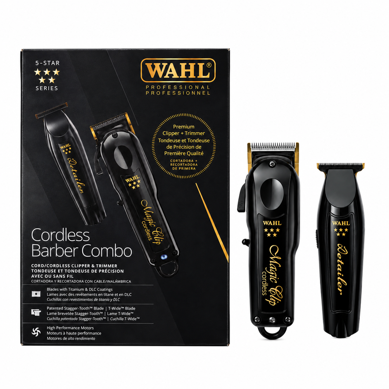 Combo Barber Cordless Wahl MagicClip + Detailer Li Inalambrica