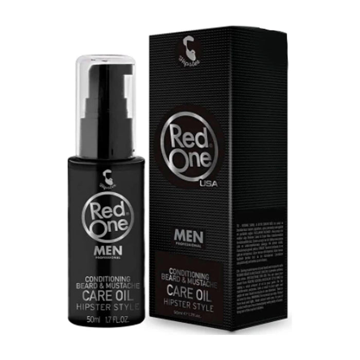 Aceite Cuidado De Barba Y Bigote, Keratin, Red One