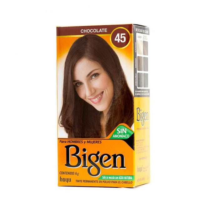 Tinte Permanente Polvo Mujer 45 Chocolate Bigen