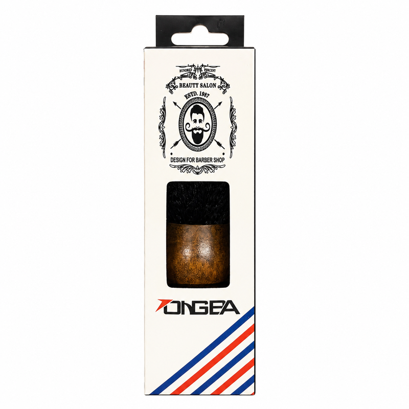 Brocha Saca Pelos Premium Negra Cerdas Naturales Madera