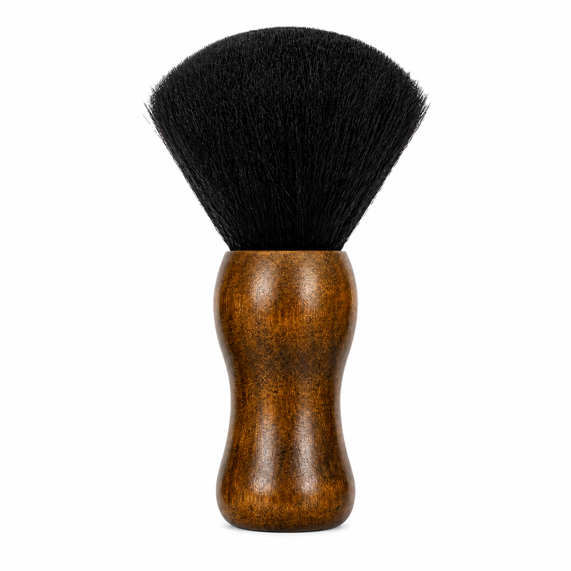 Brocha Saca Pelos Premium Negra Cerdas Naturales Madera