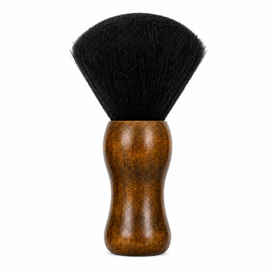Brocha Saca Pelos Premium Negra Cerdas Naturales Madera