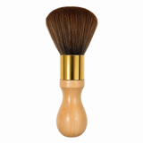 Brocha Saca Pelos Premium Mango Madera y Aro Dorado