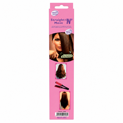 Cepillo Alisador Térmico Cerámico Plegable Portátil para Cabello