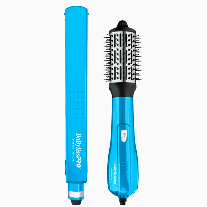 Kit Babyliss Plancha 4091 Cepillo Secador Voluminizador 64mm