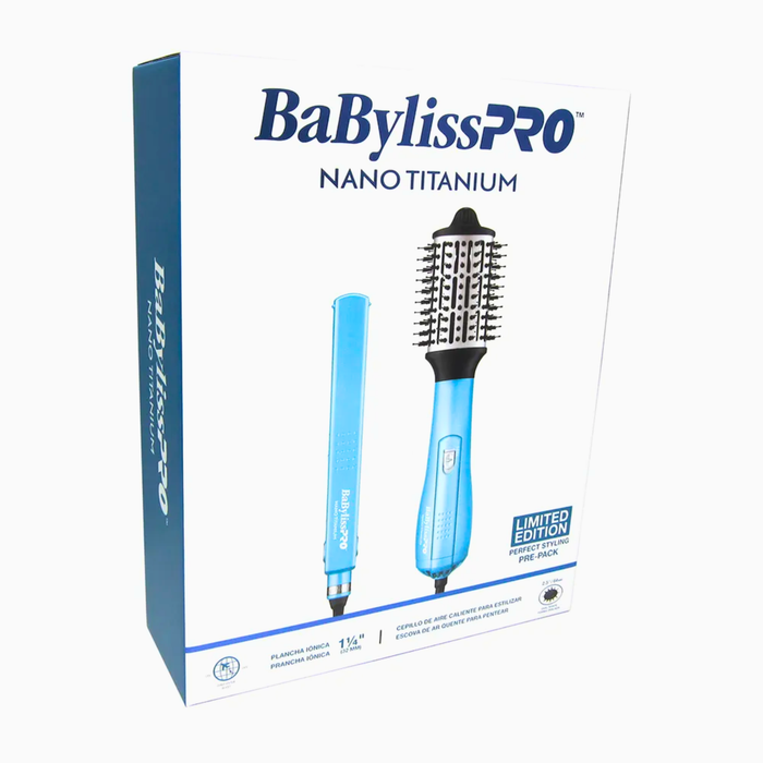 Kit Babyliss Plancha 4091 Cepillo Secador Voluminizador 64mm