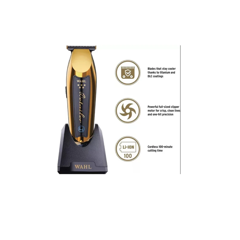 Barber Combo Wahl Gold Magic Clip + Detailer Li Gold Inalámbrico