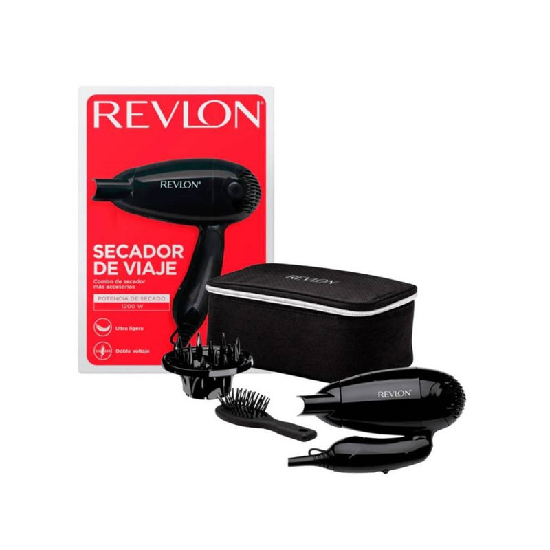 Secador Pelo Cabello Bolso Viaje Accesorios Portatil Revlon