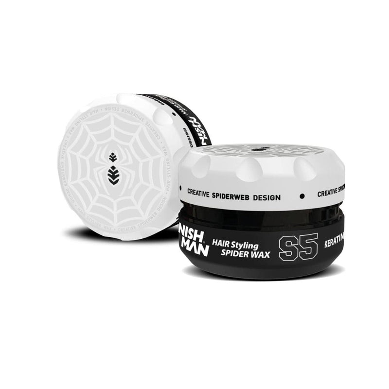 NishMan Hair Styling Spider Cera S5 Keratin Blanca 150ml