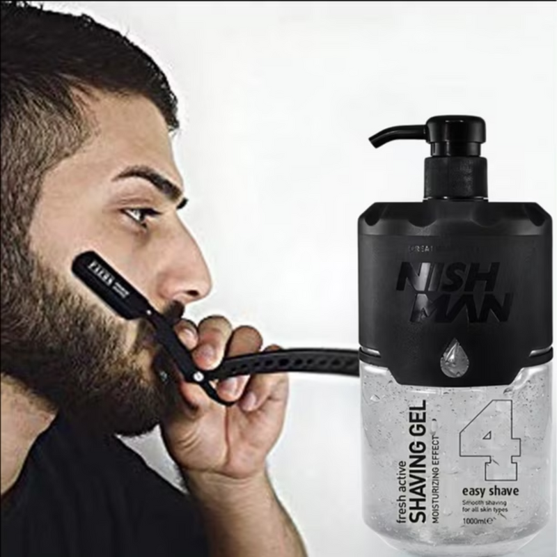 Shaving Gel NishMan Easy Shave 4 Silver Gel de afeitar